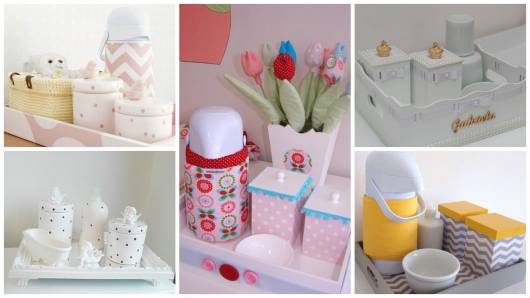 como fazer kit de higiene para bebê (potes)