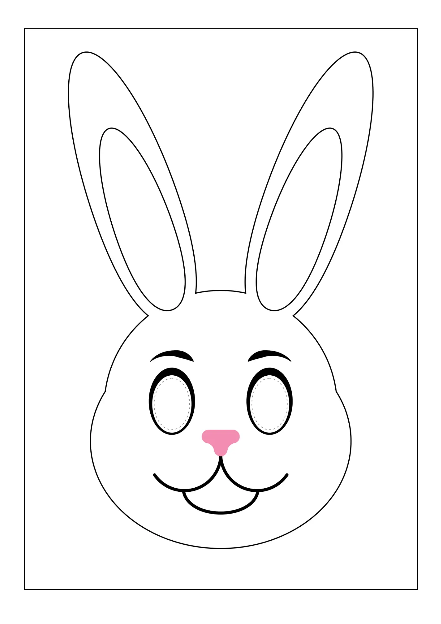 como fazer máscara de coelhinho