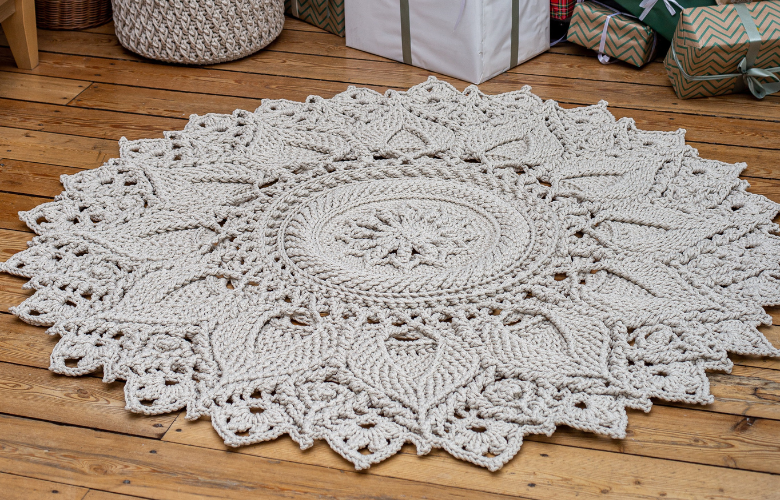 Guia Completo: Escolhendo o Barbante Ideal para Seu Tapete de Crochê de Sala