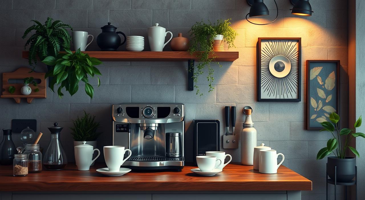 como fazer um cantinho do café charmoso na cozinha