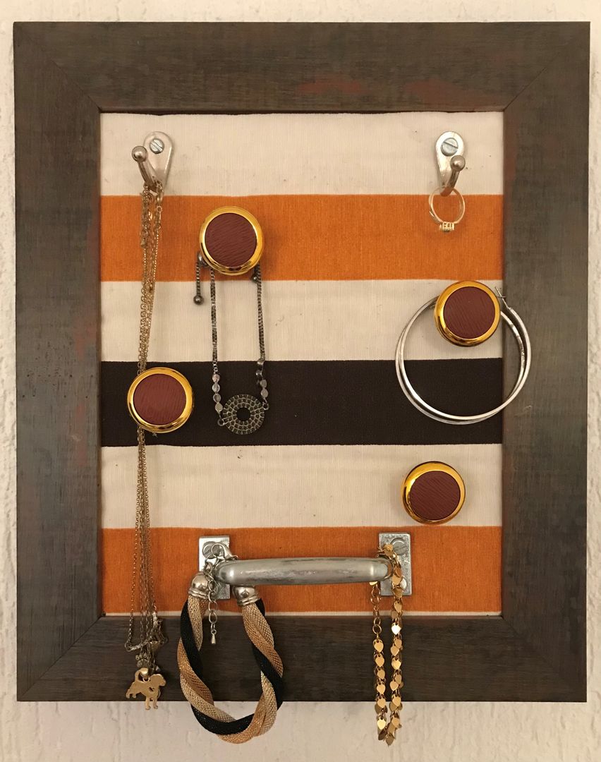 ideias criativas organizador de joias de parede