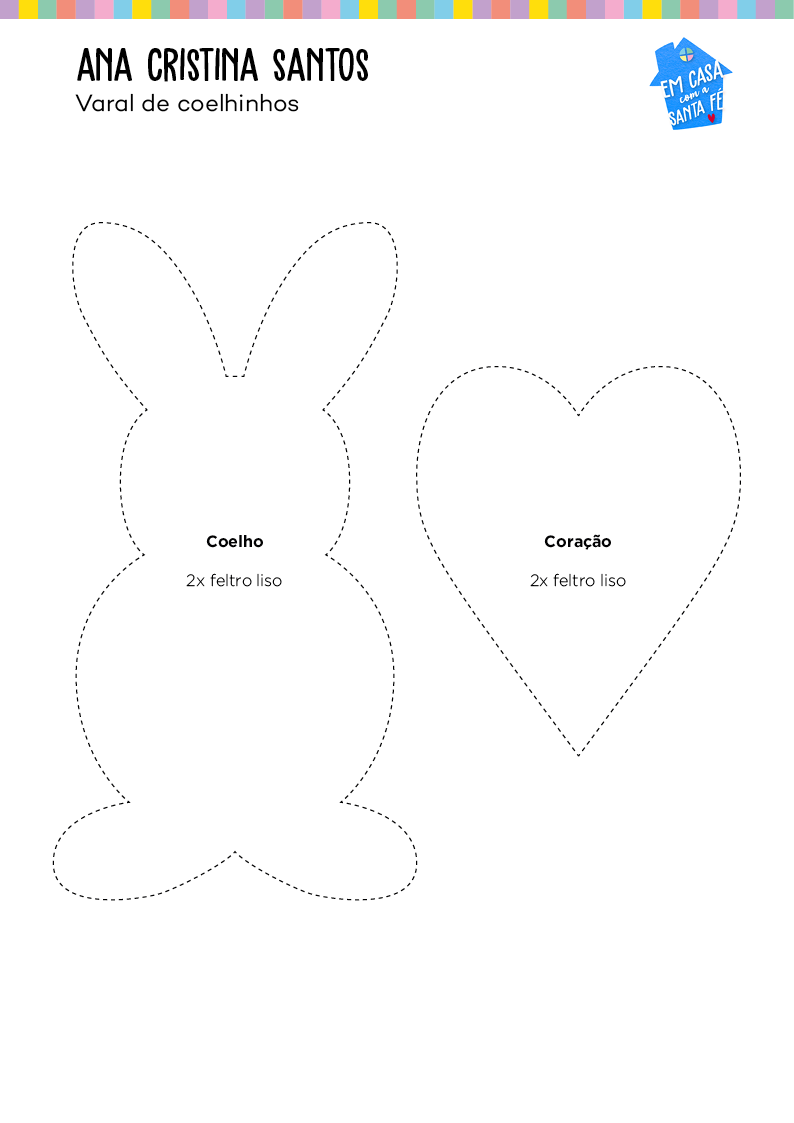 como fazer um varal de coelhinhos