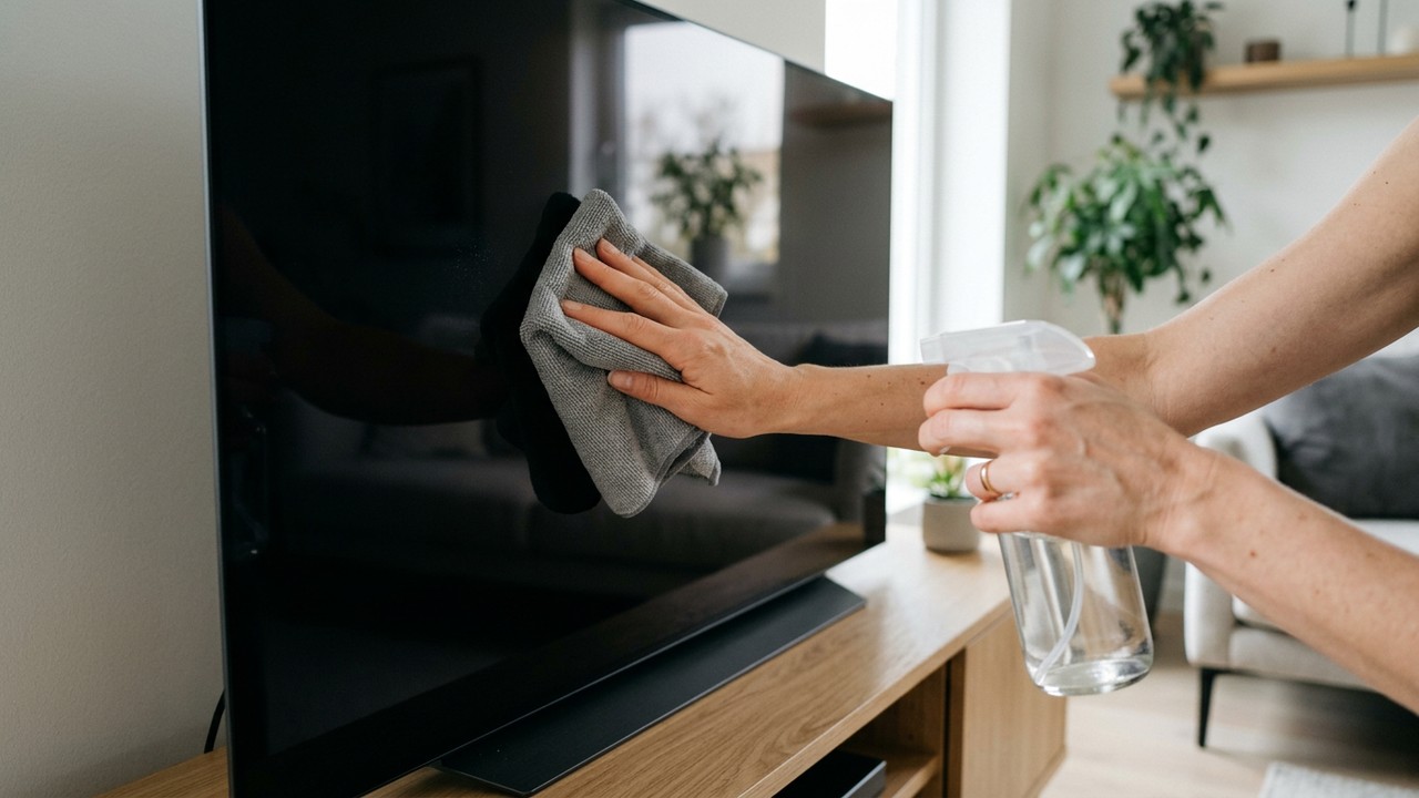 o que nao usar para limpar tela tv led