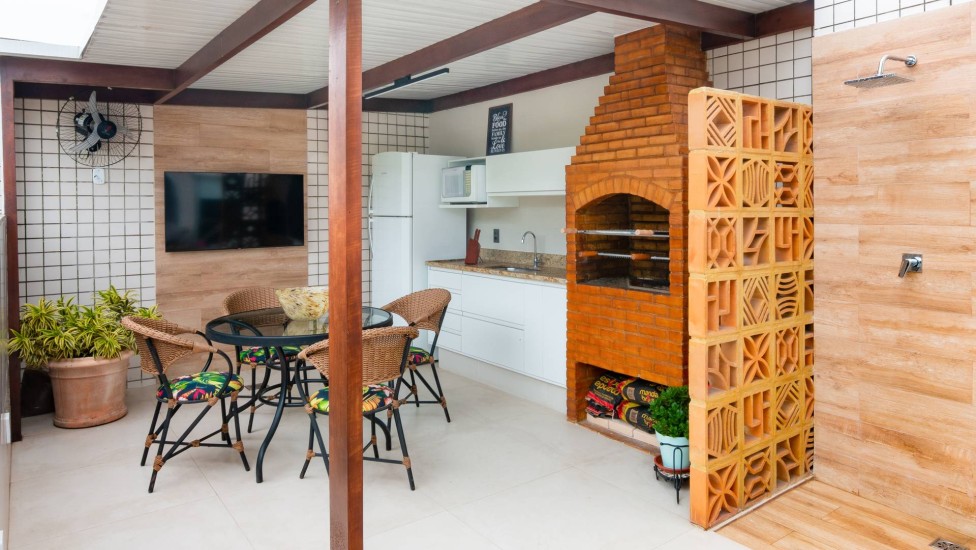 ideias de decoração área churrasco barata