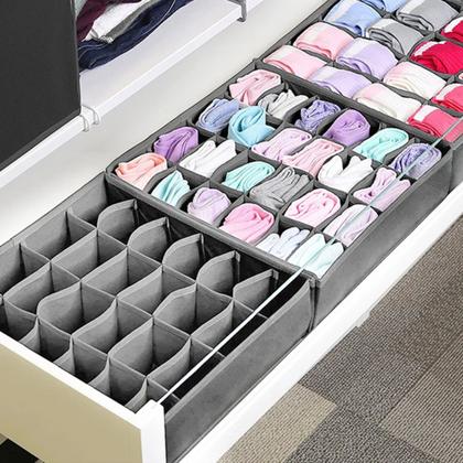 como organizar a gaveta de meias e cuecas