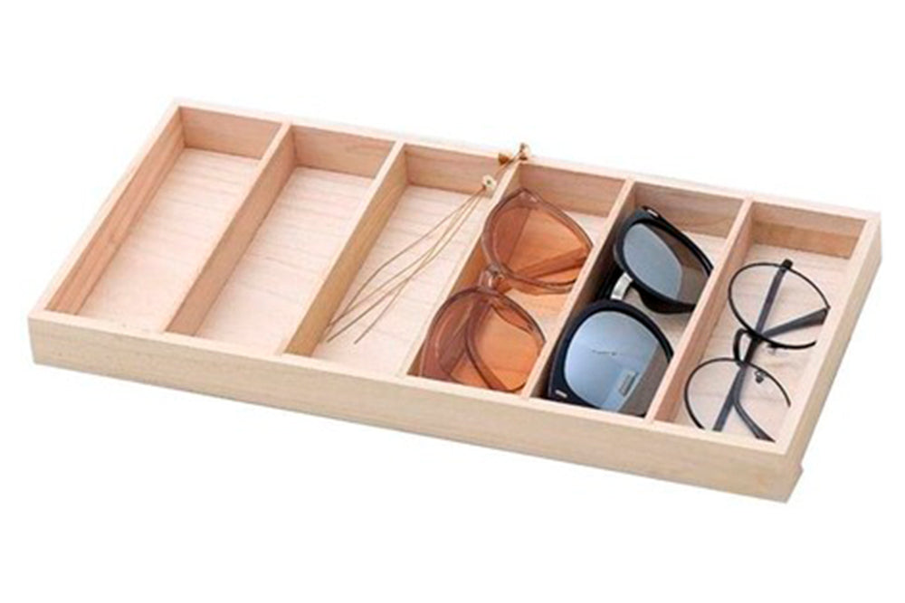 como organizar óculos de sol em gaveta de cômoda