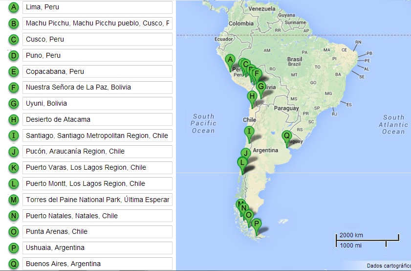 melhores destinos mochilão américa do sul