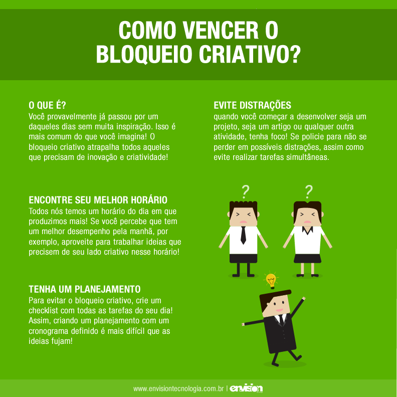 como superar o bloqueio criativo para conteúdo