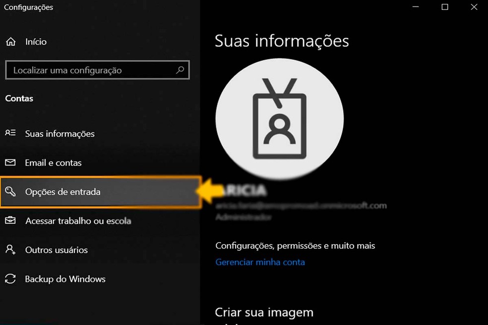 erro ao remover senha windows 10