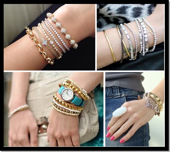 inspiração looks acessórios dourados e prateados juntos