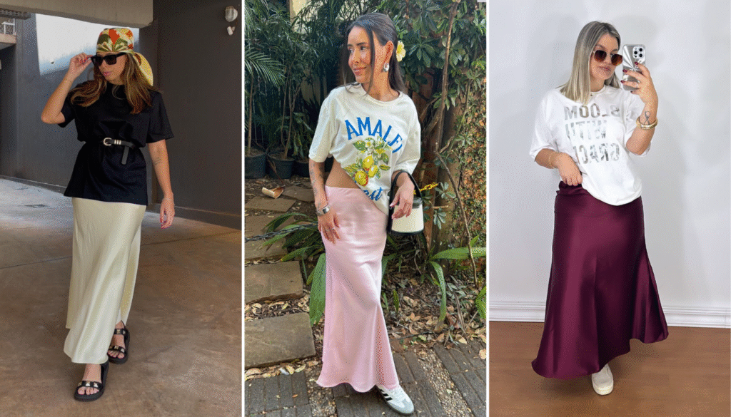combinar blusa de seda