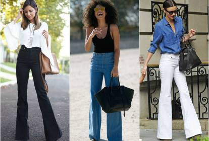 como usar calça flare e qual sapato combina