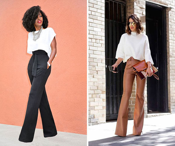 como usar calça flare e qual sapato combina