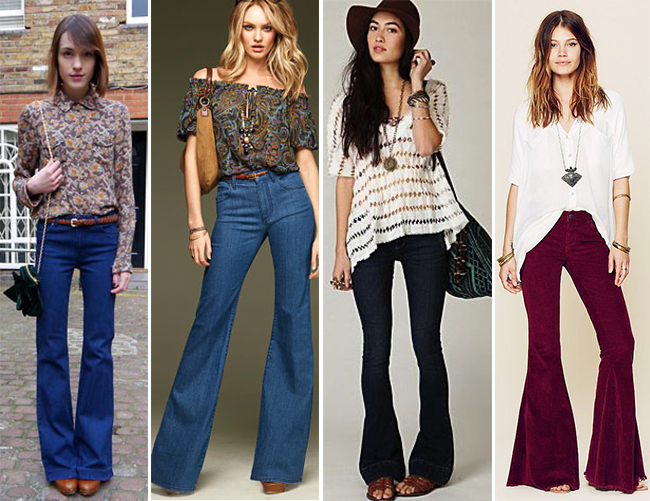 ideias de looks com calça flare e sapatos