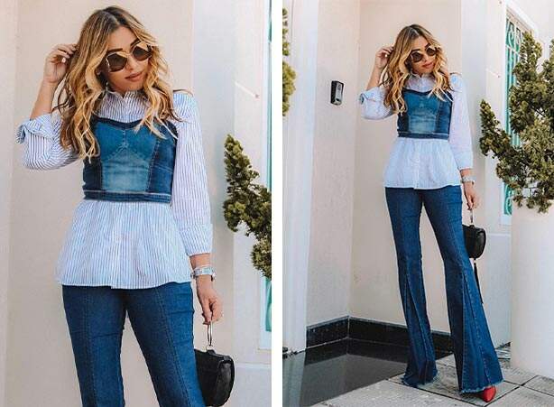 como usar calça flare e qual sapato combina