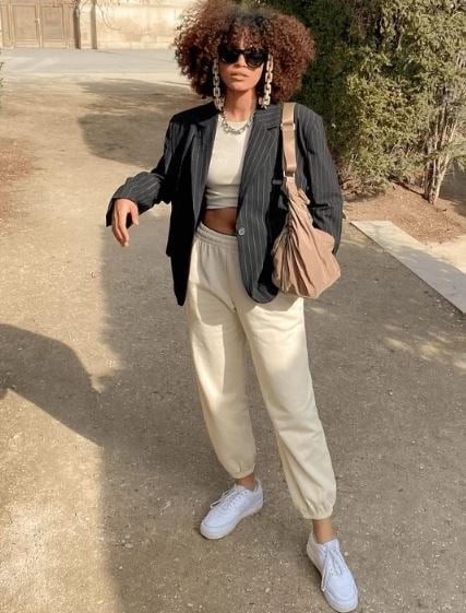 looks inspiradores calça jogger feminina moletom