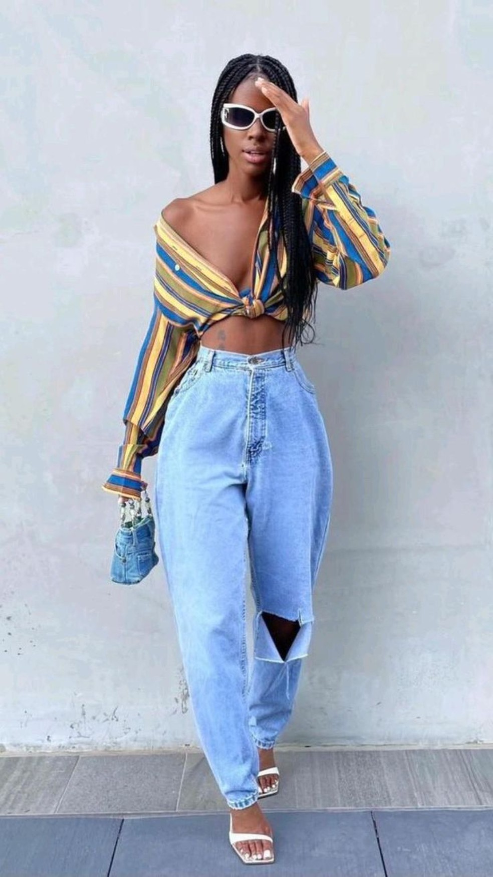 como usar calça mom jeans cintura alta