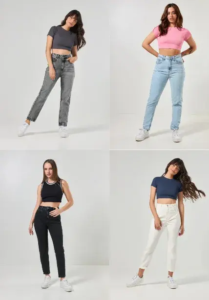 como usar calça mom jeans cintura alta