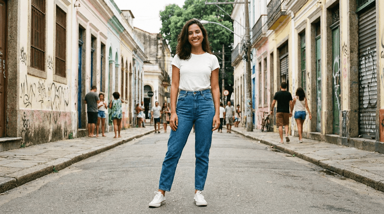 calça mom jeans combinações