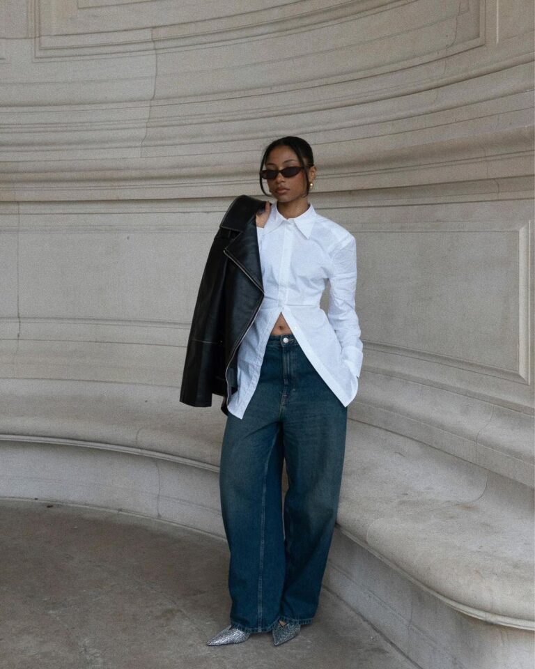 camisa branca oversized como usar
