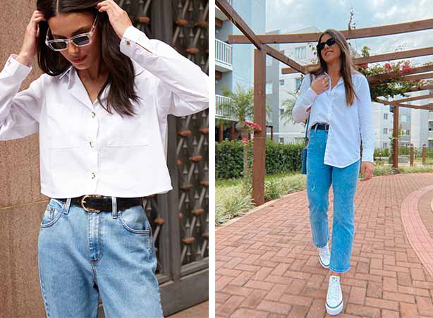 camisa branca oversized como usar