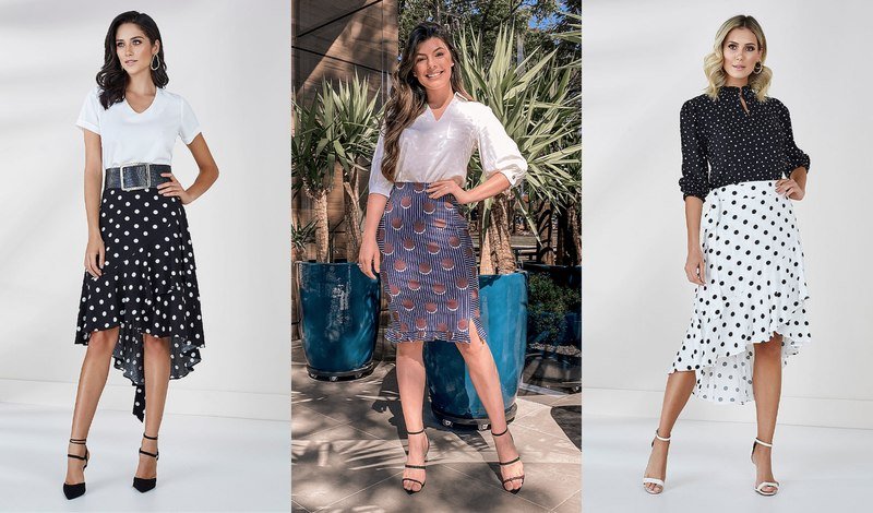 como usar estampa de bolinhas grandes