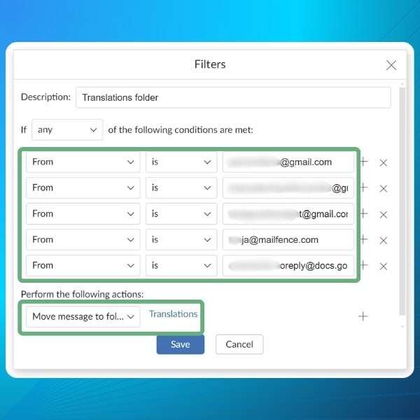 erros comuns filtragem colaborativa email