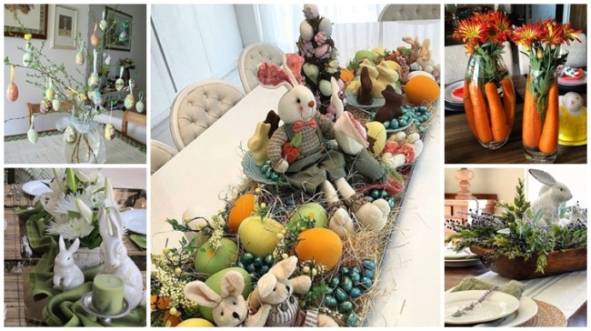 como usar flores na decoração de páscoa