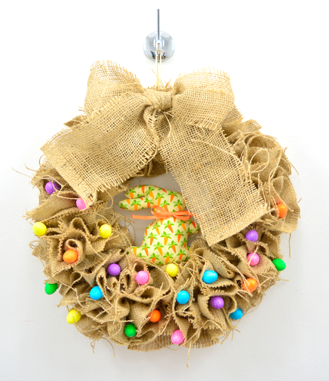 como usar juta na decoração de páscoa