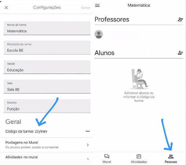 como usar o google classroom (sala de aula)