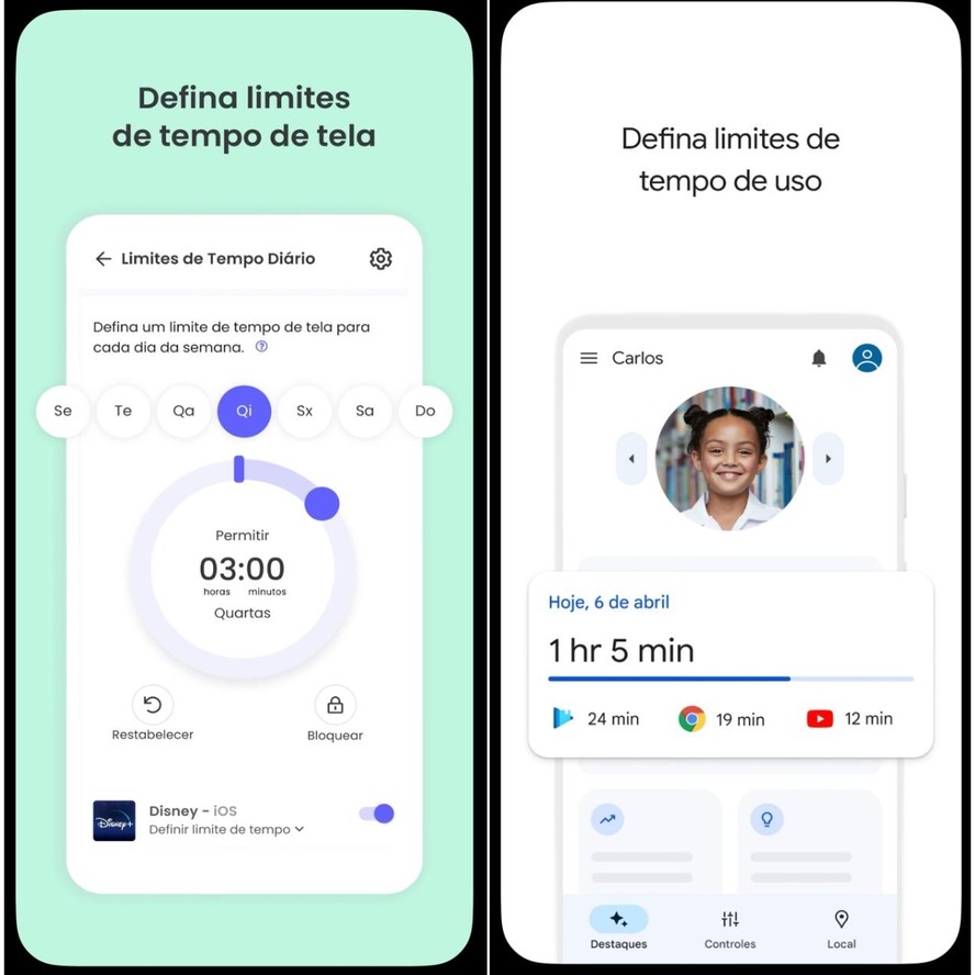 como usar o google family link