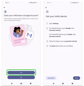 como usar o google family link