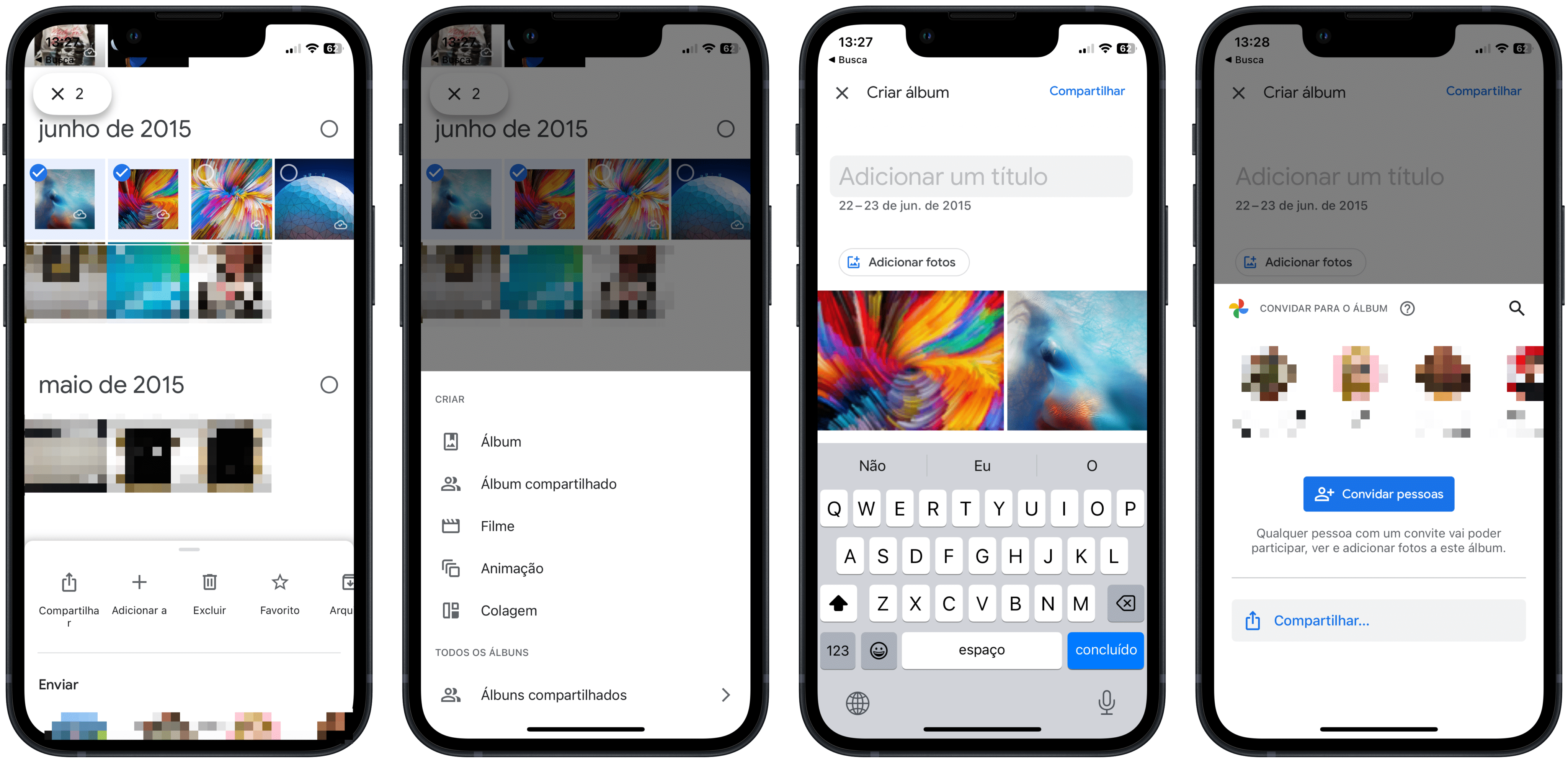 Como criar um álbum de viagem no Google Fotos