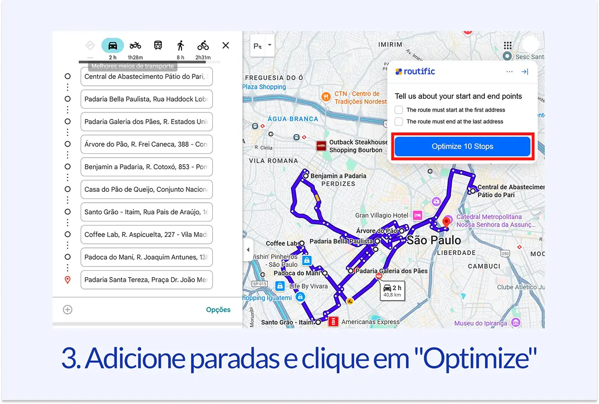 como usar o google maps para transporte público