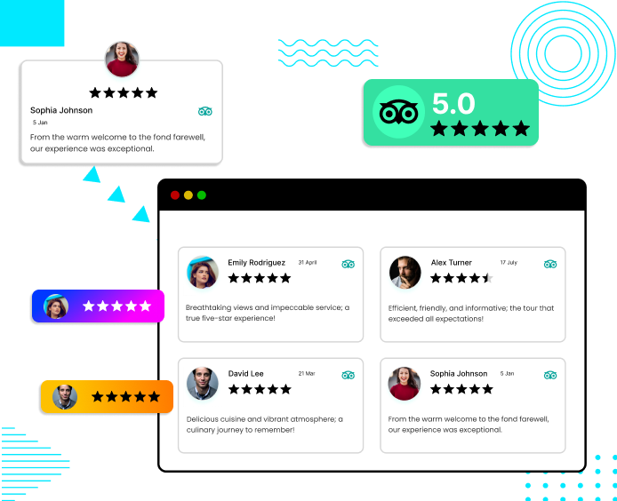 5 ideias de títulos:
1. Guia Completo: Como Utilizar o Tripadvisor para Planejar Sua Próxima Viagem
2. Desvendando o Tripadvisor: Dicas Essenciais para Ler e Interpretar Avaliações
3. Tripadvisor para Negócios: Como Gerenciar Avaliações e Melhorar seu Ranking
4. Viajando com Confiança: O Poder das Avaliações Reais no Tripadvisor
5. Além das Estrelas: Como Filtrar Avaliações no Tripadvisor para Encontrar o Melhor Custo-Benefício