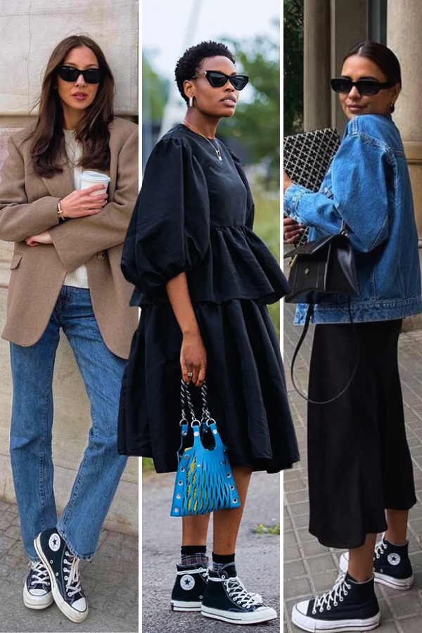 como usar tênis all star cano alto