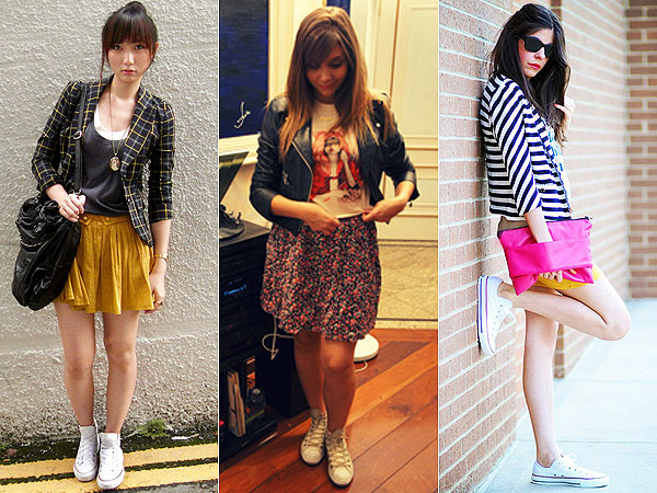 como usar tênis all star cano alto