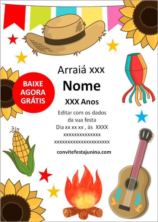 convite aniversário 30 anos