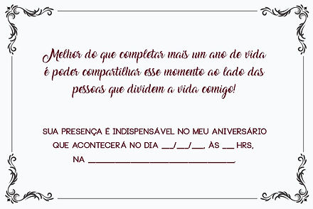convite vintage adulto