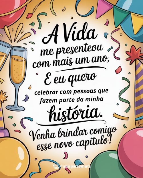 convite de aniversário para editar online