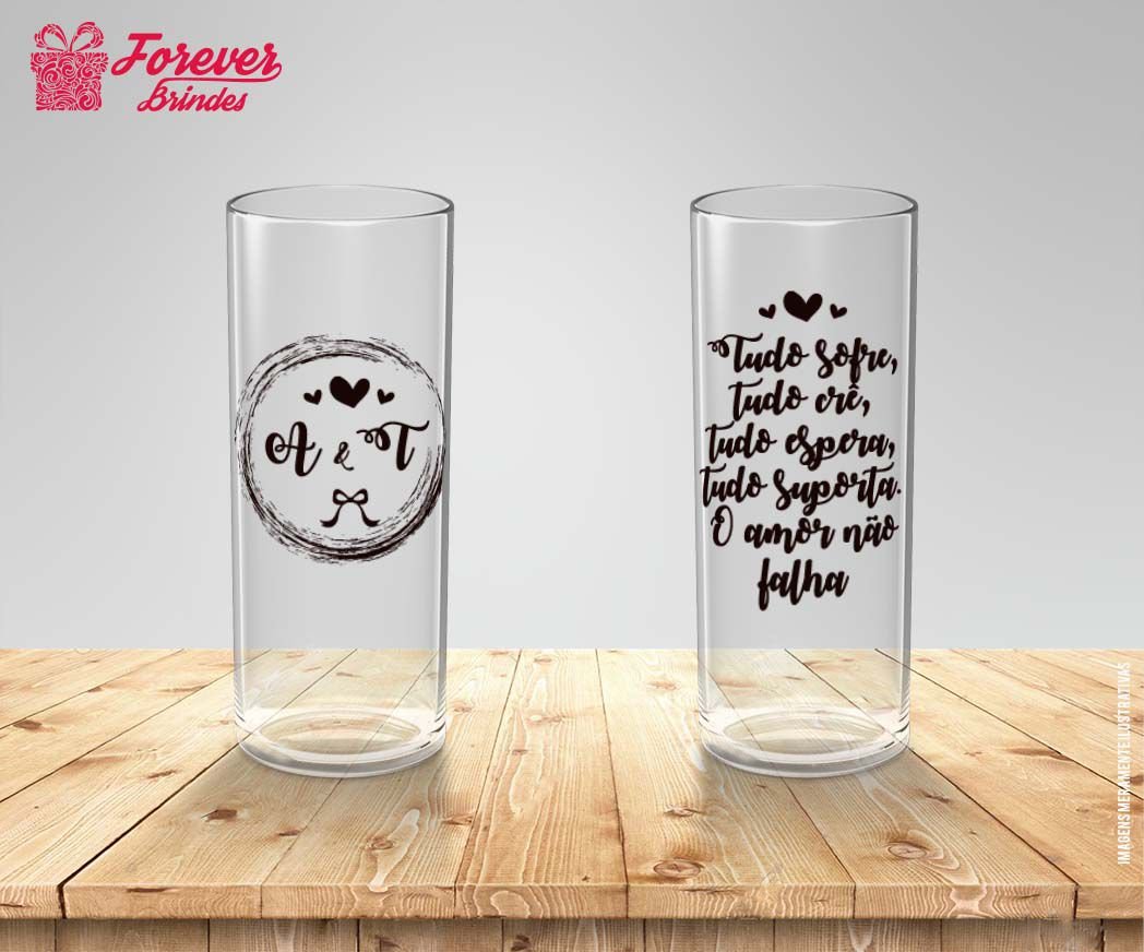 copo de acrílico personalizado para casamento detalhes