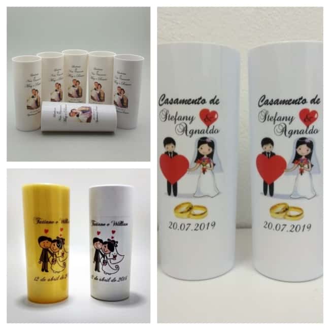 ideias criativas de copos de casamento para inspirar