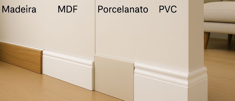 Tons Terrosos e Azuis Profundos: Inove na Cor do Rodapé