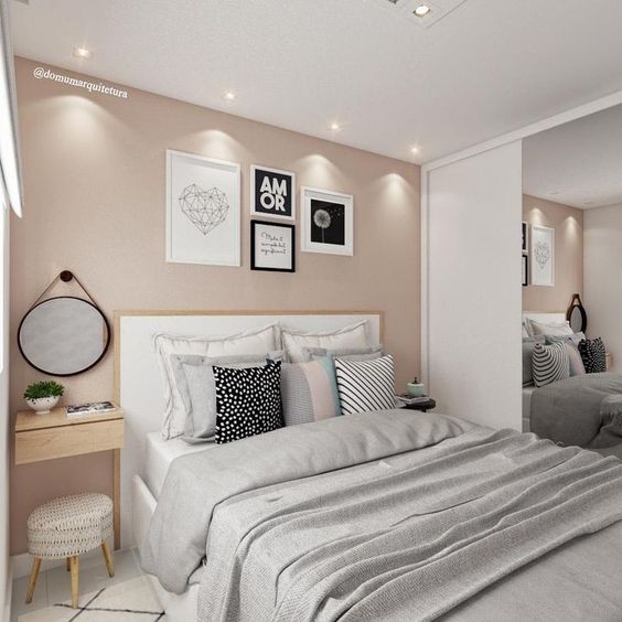 cores de parede para quarto de casal com madeira