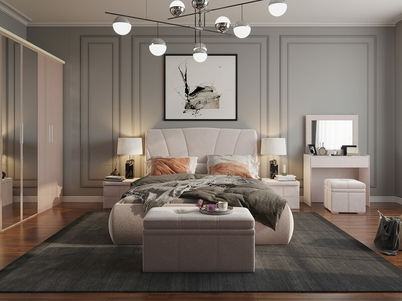 cores de parede para quarto de casal com tons terrosos