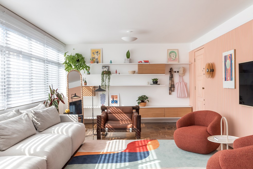 cores neutras para ambientes com móveis brancos