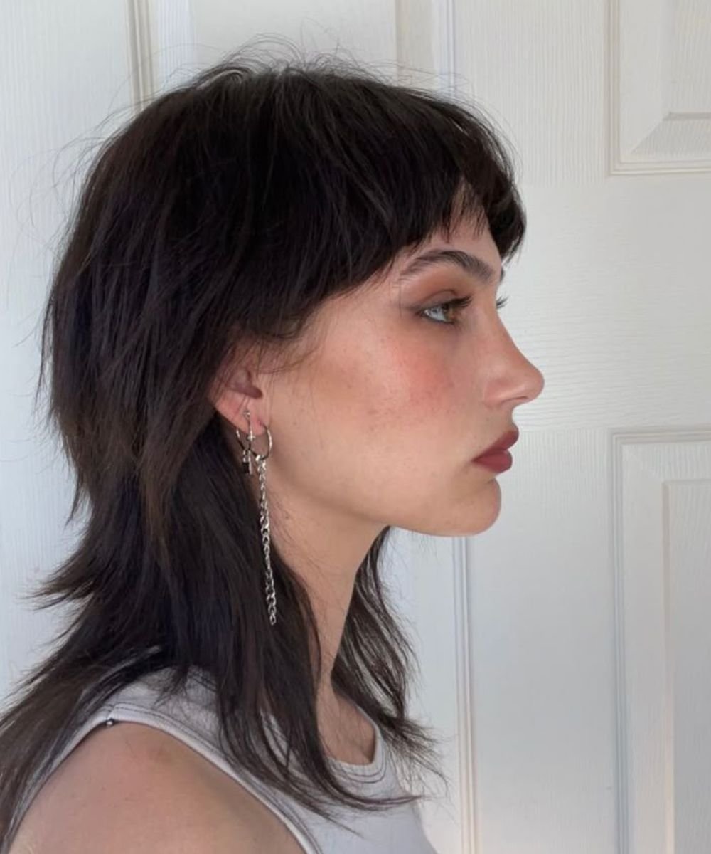 corte de cabelo mullet feminino