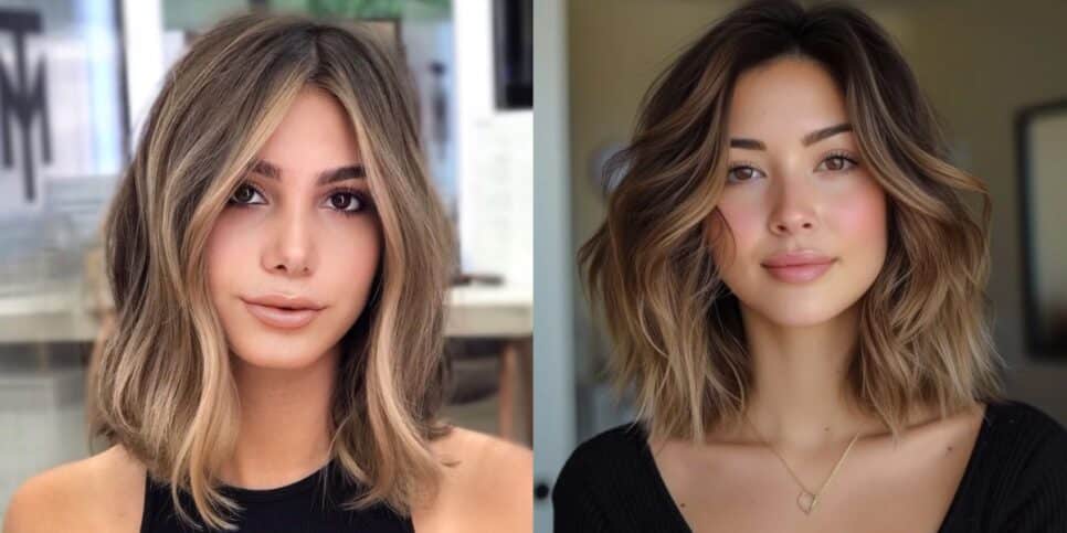 Franja lateral no long bob assimétrico: Tendências e inspirações