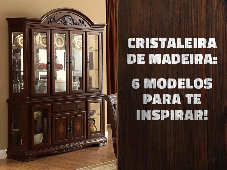 cristaleira de vidro e madeira planejada