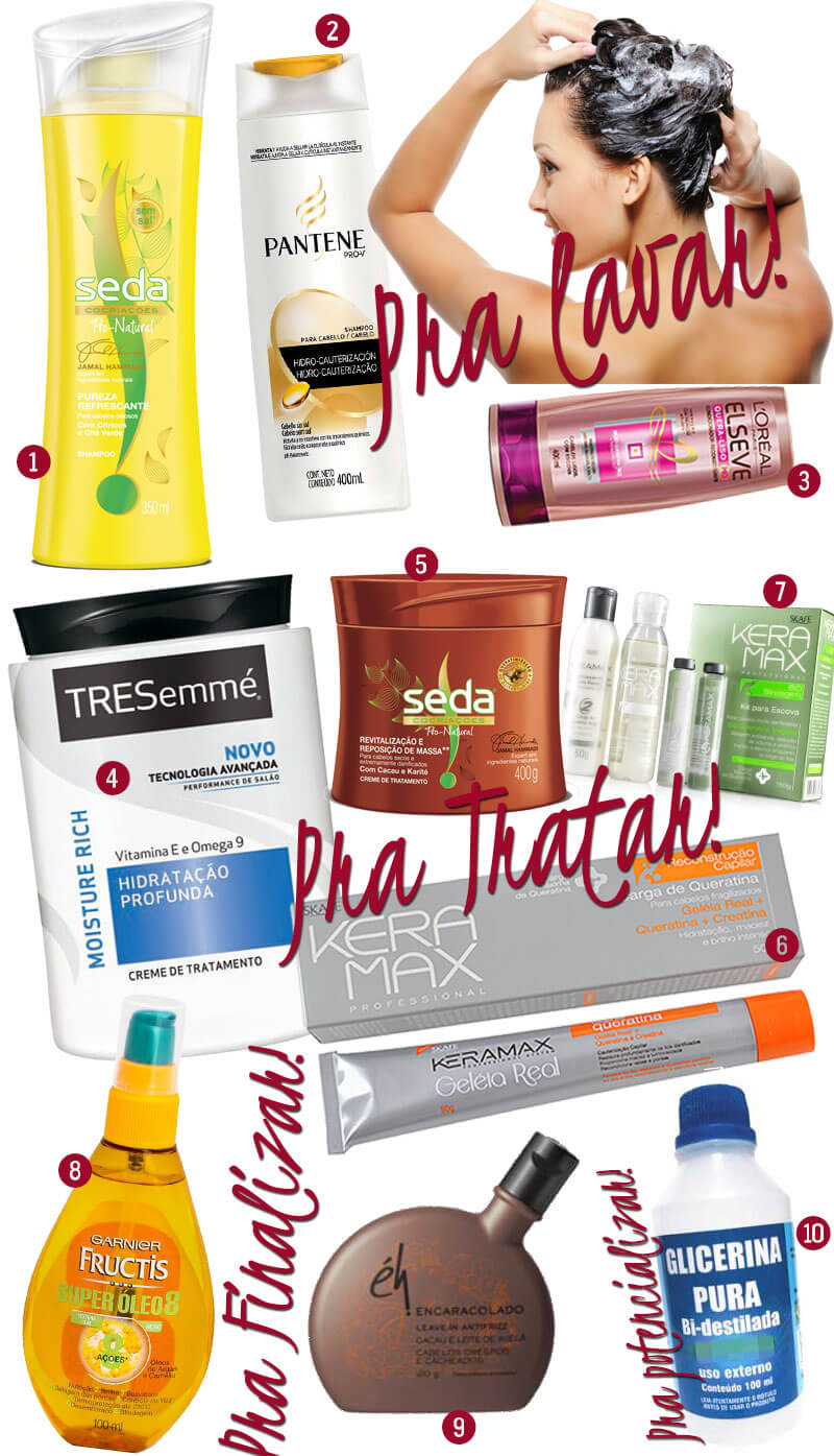 cronograma capilar barato com produtos de supermercado